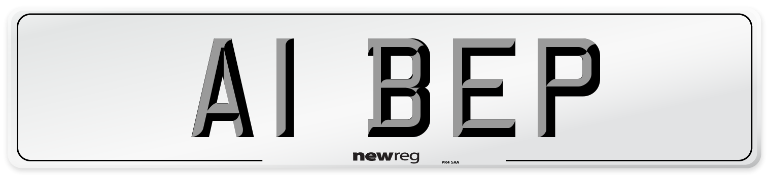 A1 BEP Front Number Plate