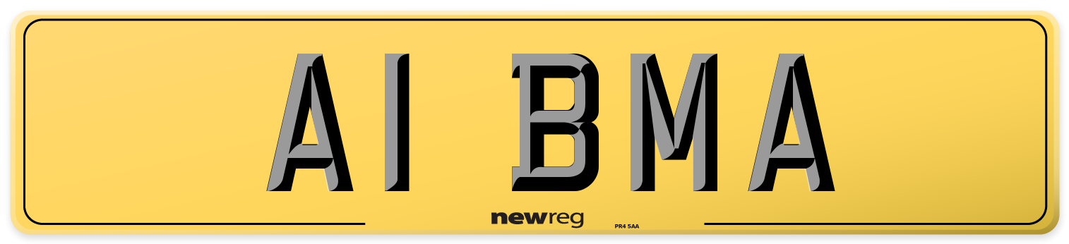 A1 BMA Rear Number Plate
