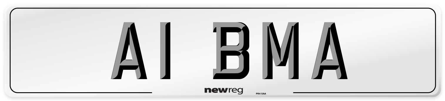 A1 BMA Front Number Plate
