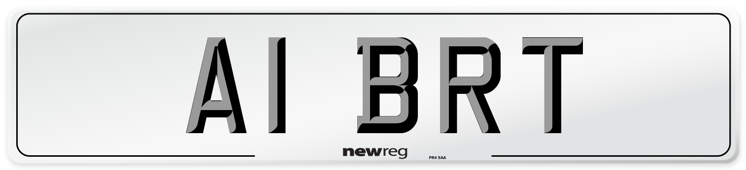 A1 BRT Front Number Plate