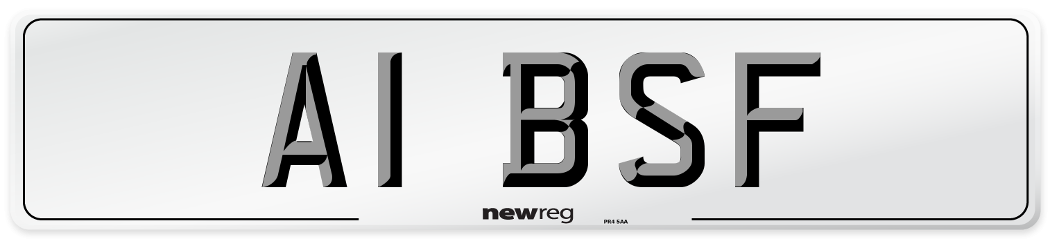 A1 BSF Front Number Plate