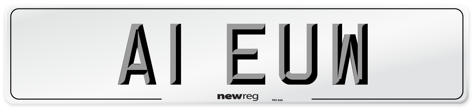 A1 EUW Front Number Plate