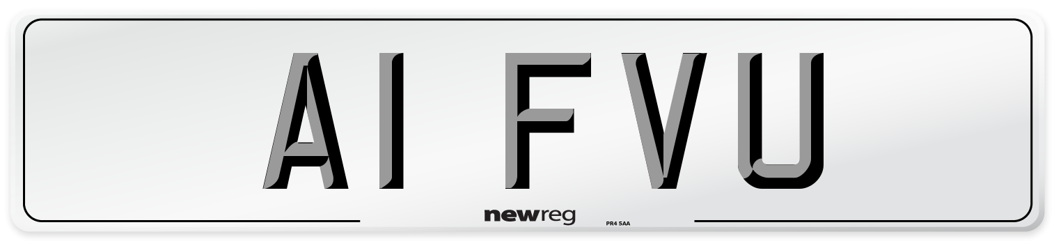 A1 FVU Front Number Plate