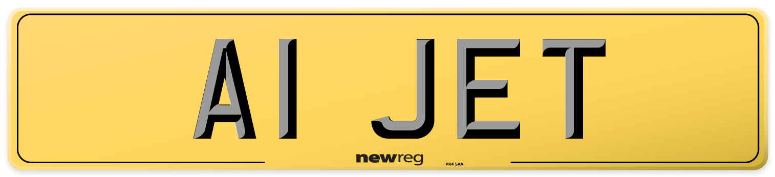 A1 JET Rear Number Plate