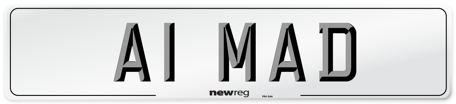 A1 MAD Front Number Plate