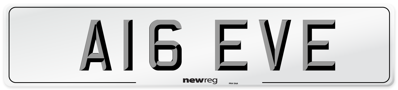 A16 EVE Front Number Plate