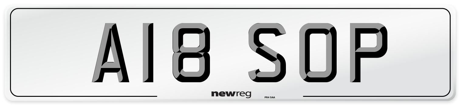 A18 SOP Front Number Plate