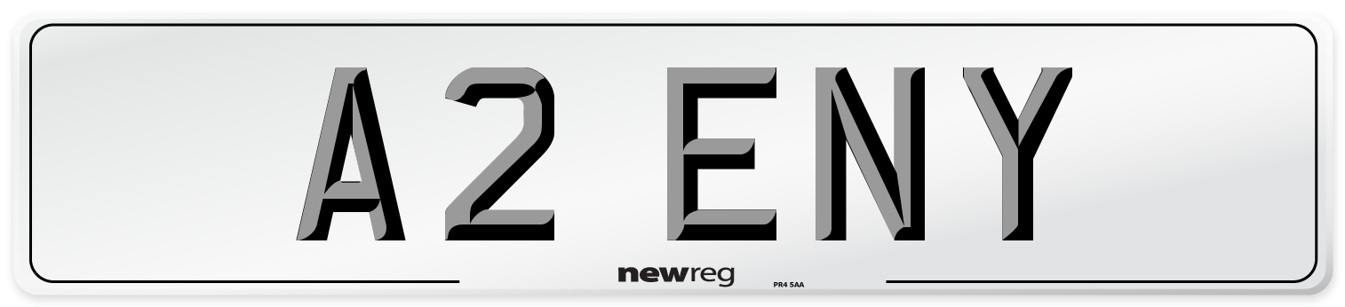 A2 ENY Front Number Plate