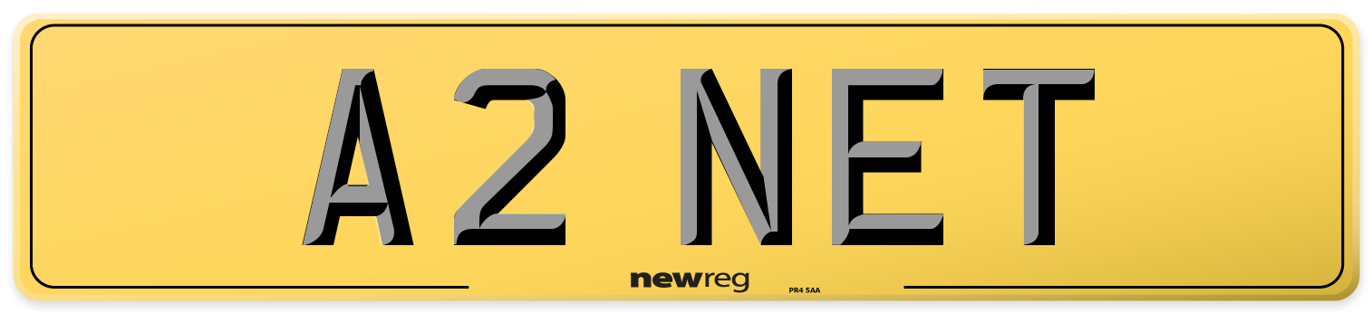 A2 NET Rear Number Plate