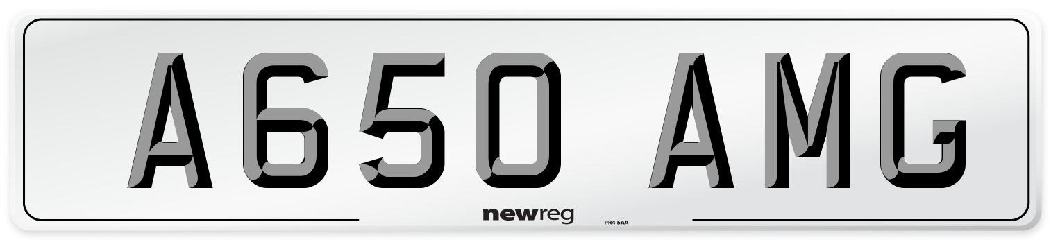A650 AMG Front Number Plate
