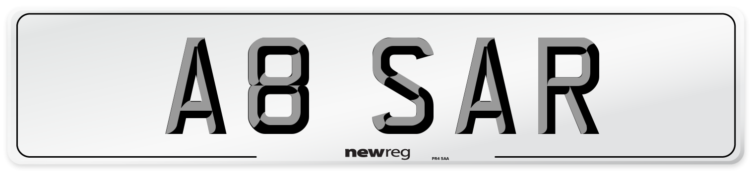 A8 SAR Front Number Plate