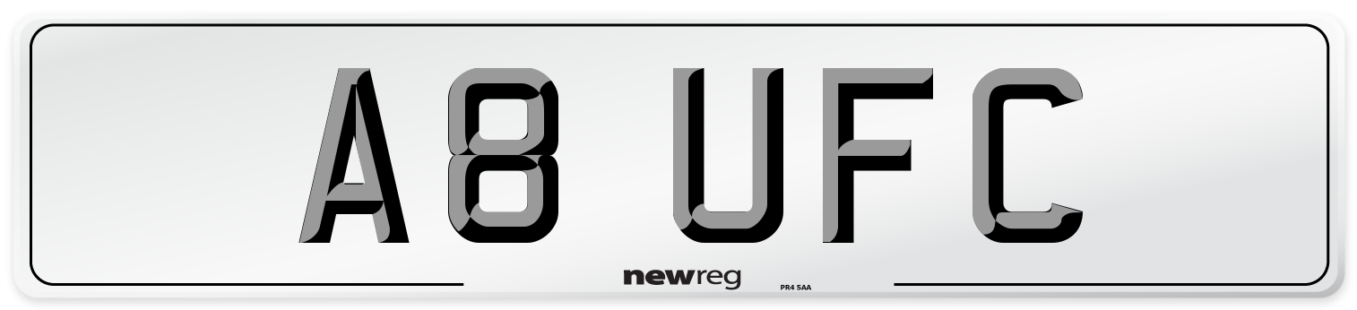 A8 UFC Front Number Plate