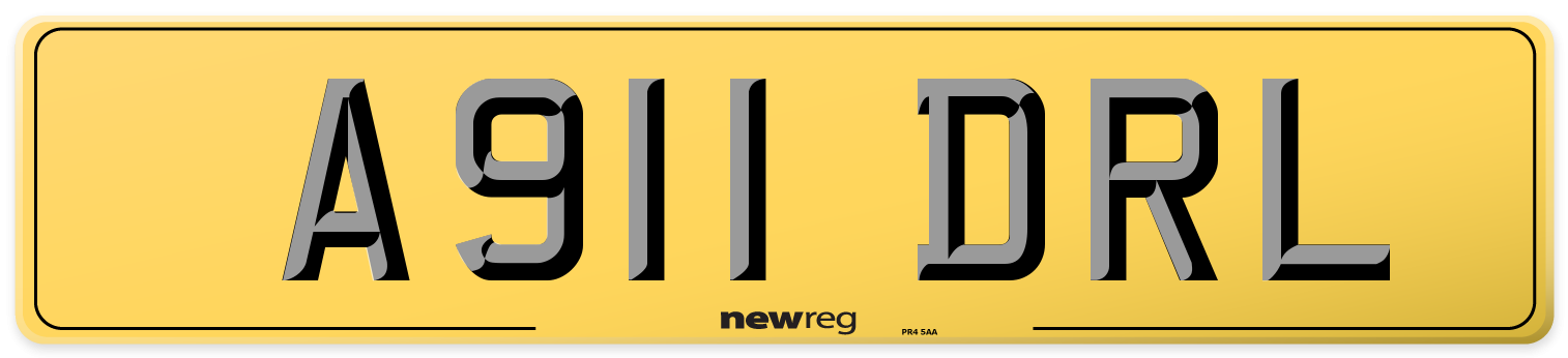 A911 DRL Rear Number Plate