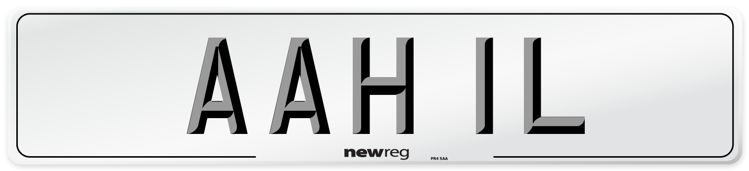 AAH 1L Front Number Plate