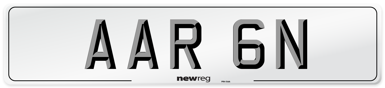 AAR 6N Front Number Plate