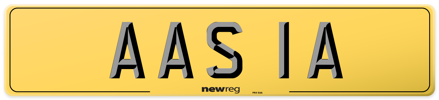 AAS 1A Rear Number Plate