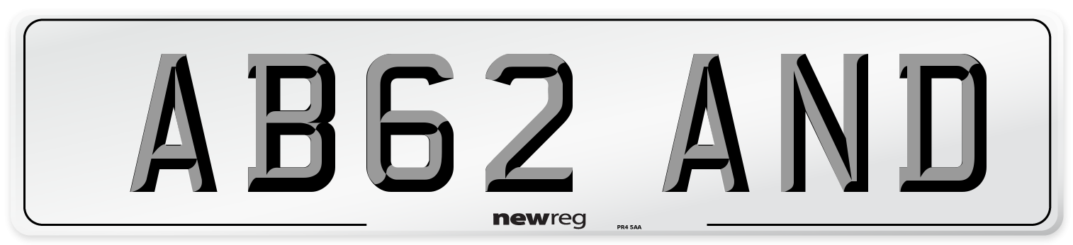 AB62 AND Front Number Plate