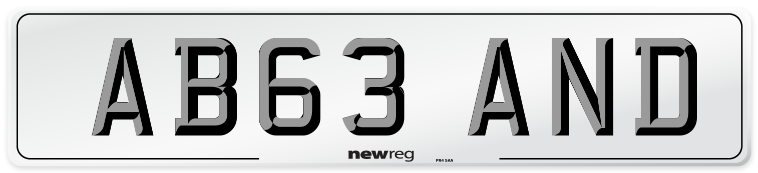 AB63 AND Front Number Plate