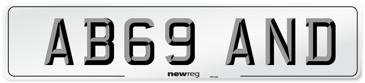 AB69 AND Front Number Plate