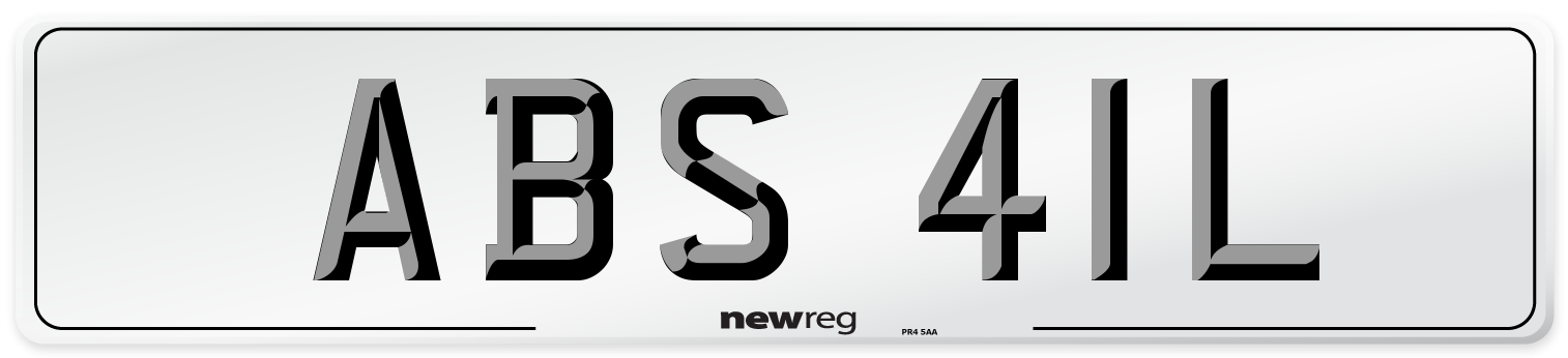 ABS 41L Front Number Plate