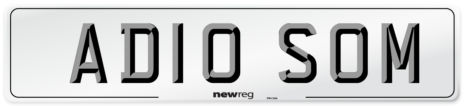 AD10 SOM Front Number Plate