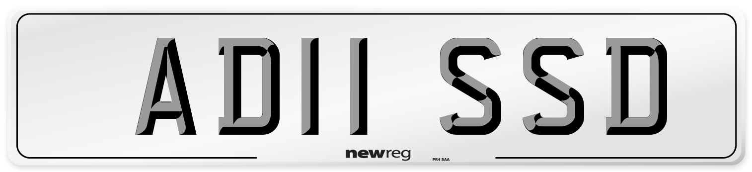 AD11 SSD Front Number Plate