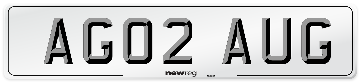 AG02 AUG Front Number Plate