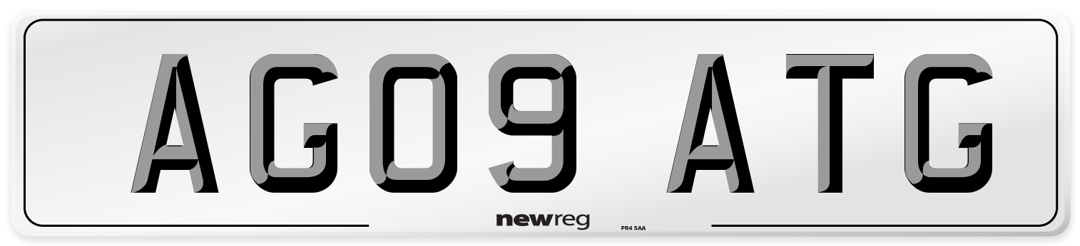 AG09 ATG Front Number Plate