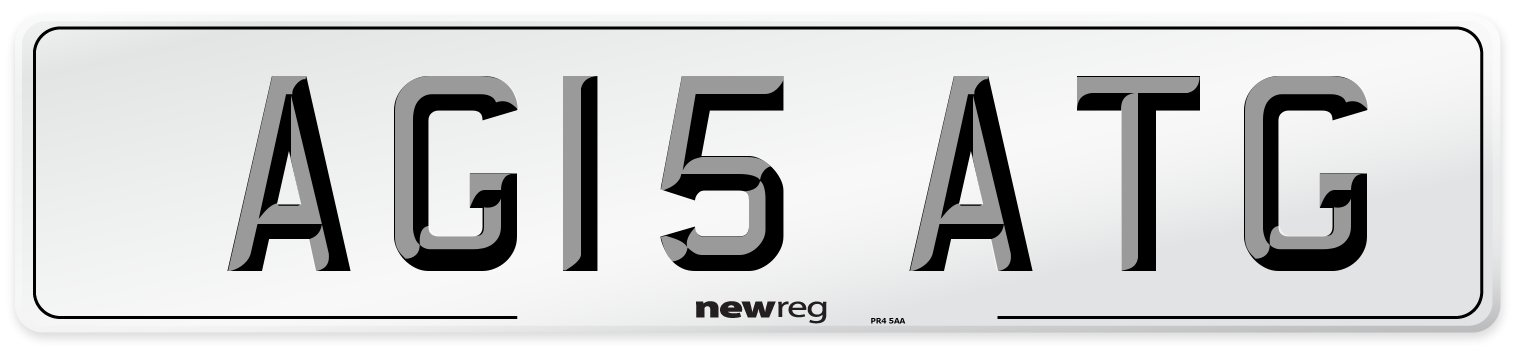 AG15 ATG Front Number Plate