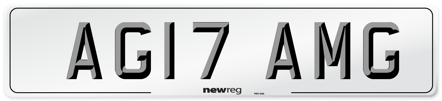 AG17 AMG Front Number Plate