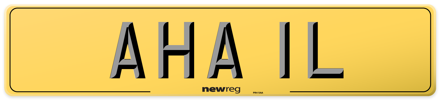 AHA 1L Rear Number Plate
