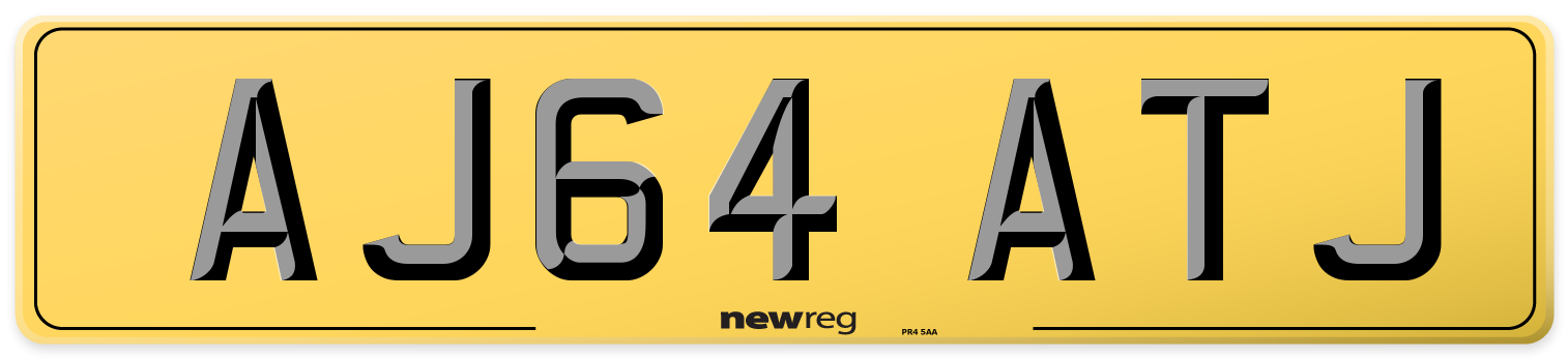 AJ64 ATJ Rear Number Plate