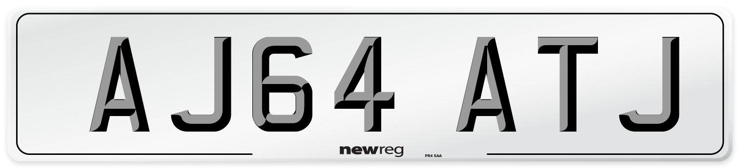 AJ64 ATJ Front Number Plate