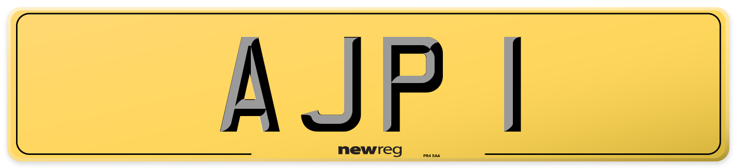AJP 1 Rear Number Plate