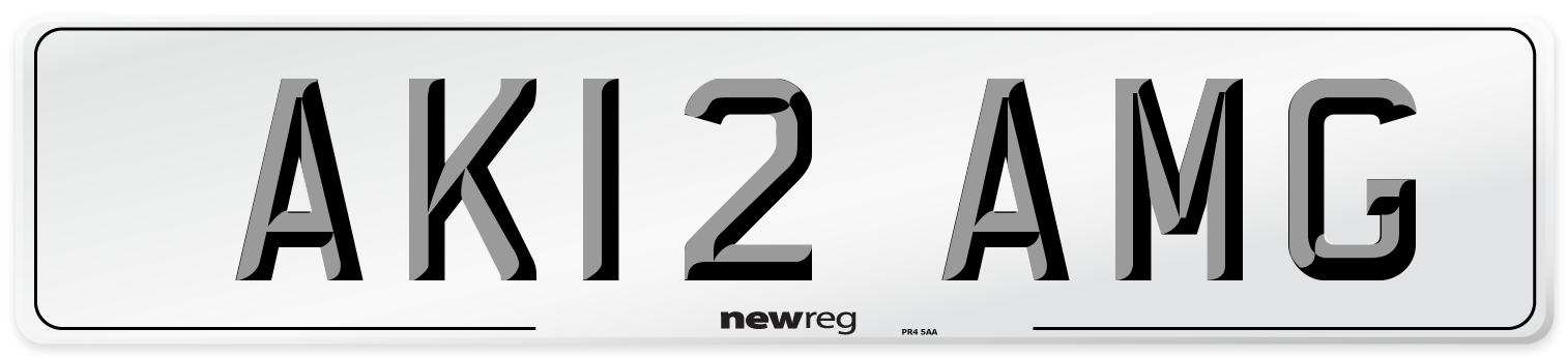 AK12 AMG Front Number Plate