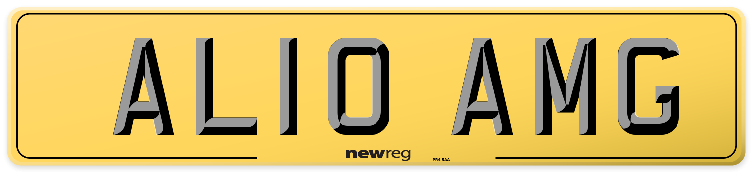 AL10 AMG Rear Number Plate