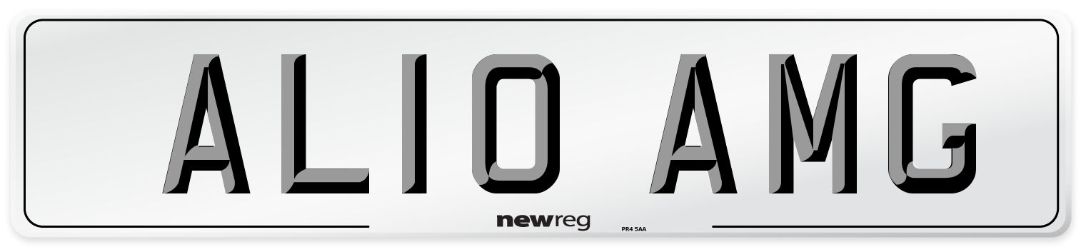 AL10 AMG Front Number Plate