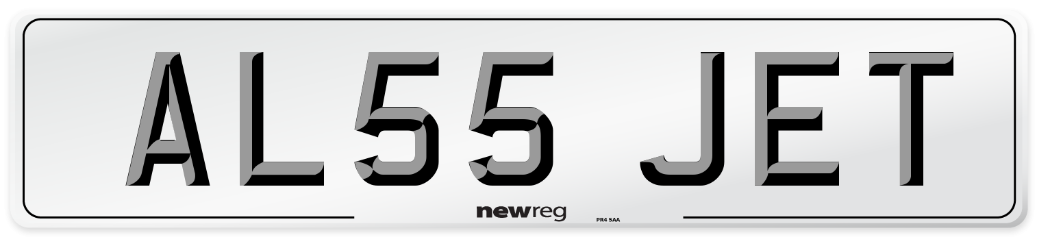 AL55 JET Front Number Plate