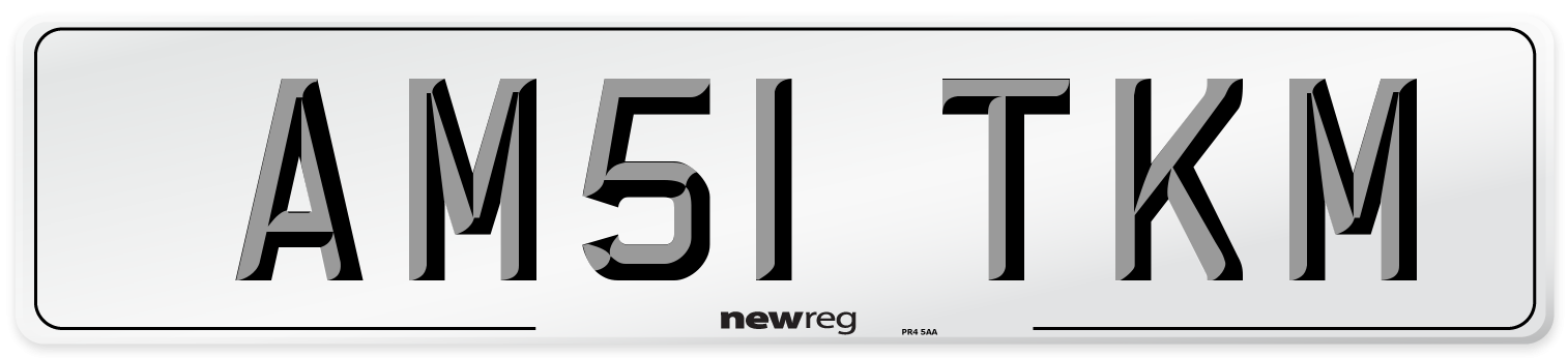 AM51 TKM Front Number Plate