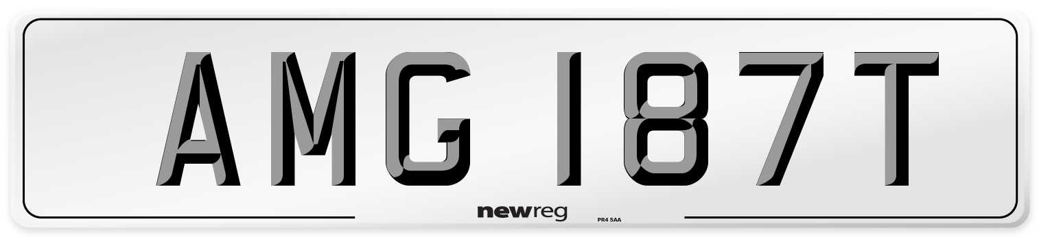 AMG 187T Front Number Plate