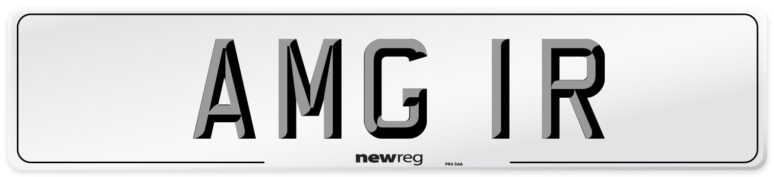 AMG 1R Front Number Plate