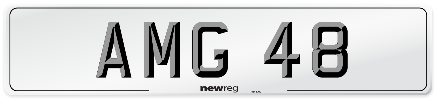 AMG 48 Front Number Plate
