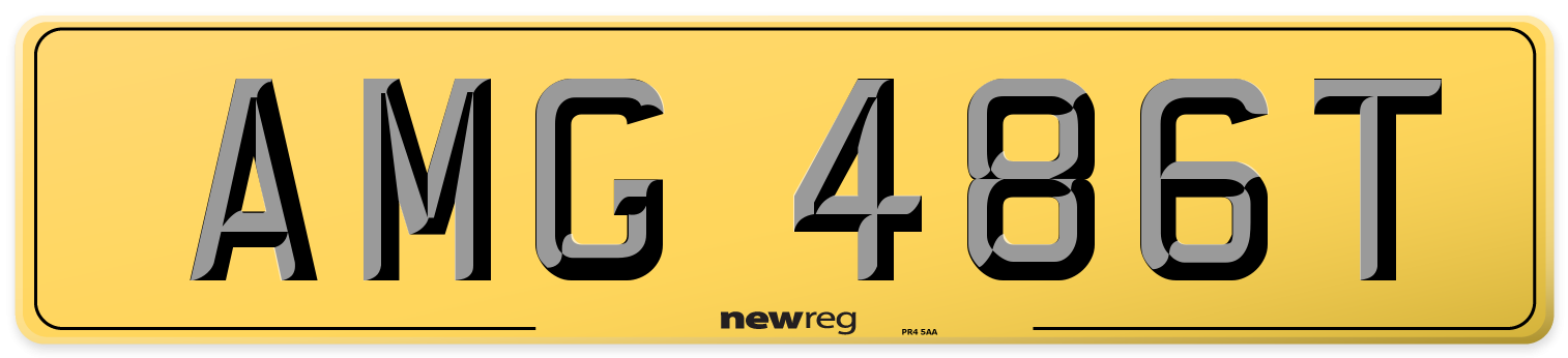 AMG 486T Rear Number Plate