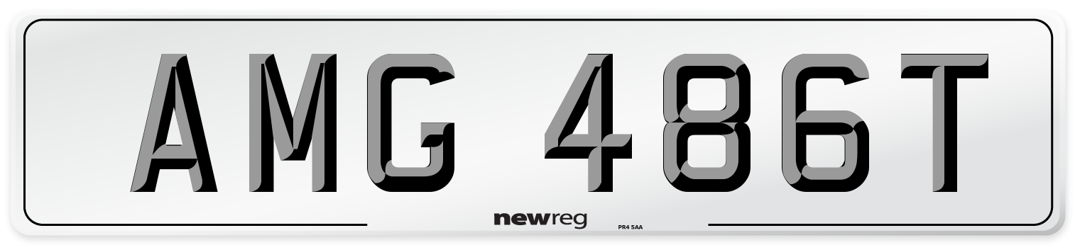 AMG 486T Front Number Plate