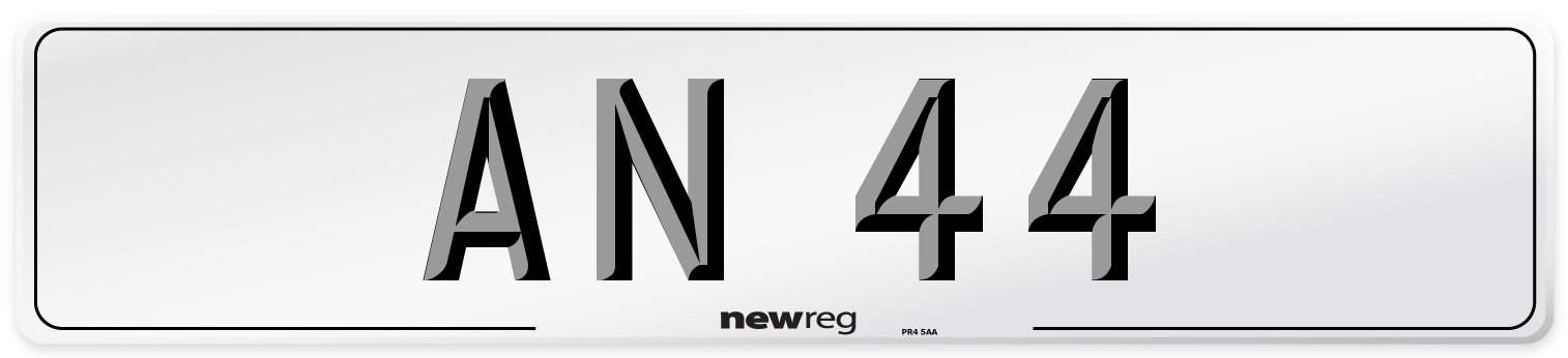 AN 44 Front Number Plate