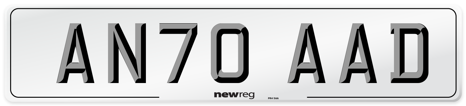 AN70 AAD Front Number Plate