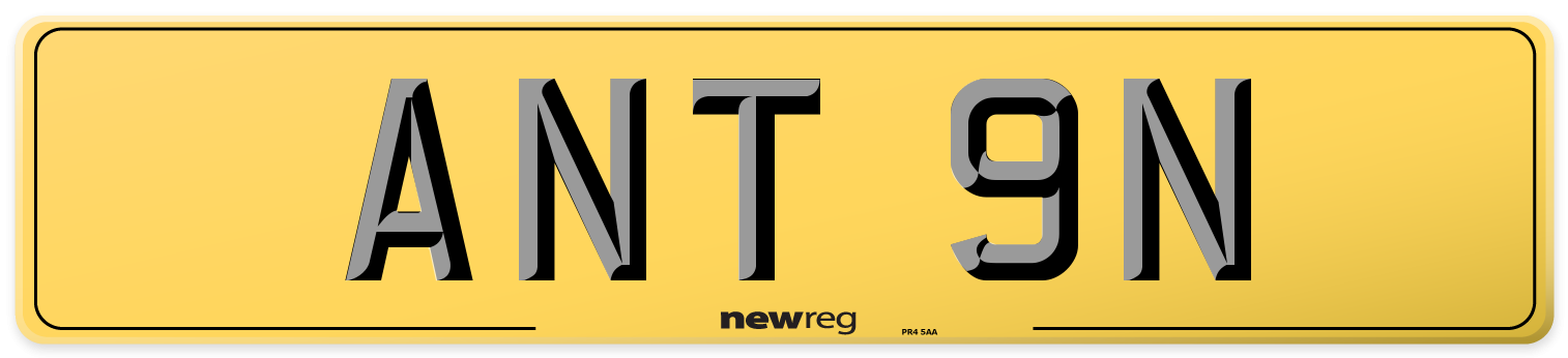 ANT 9N Rear Number Plate