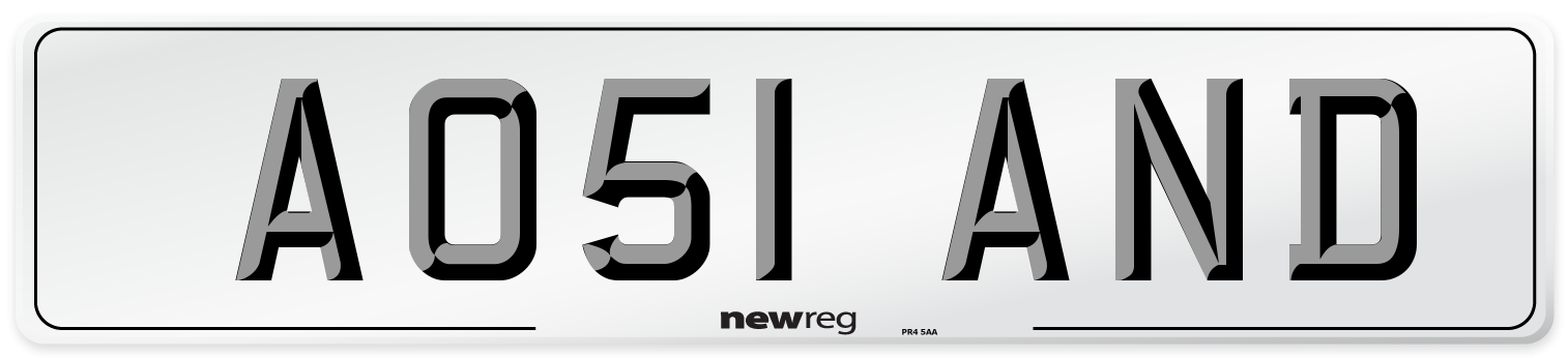 AO51 AND Front Number Plate