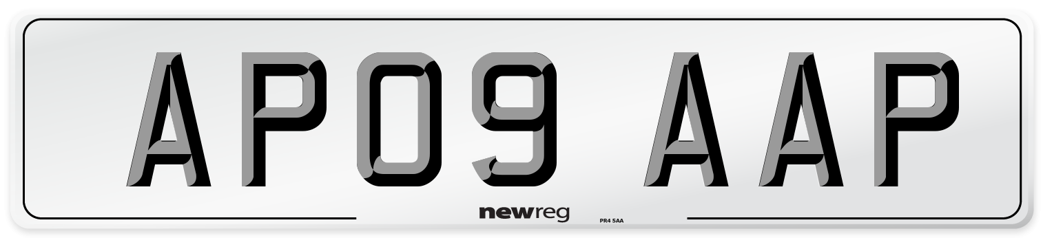 AP09 AAP Front Number Plate