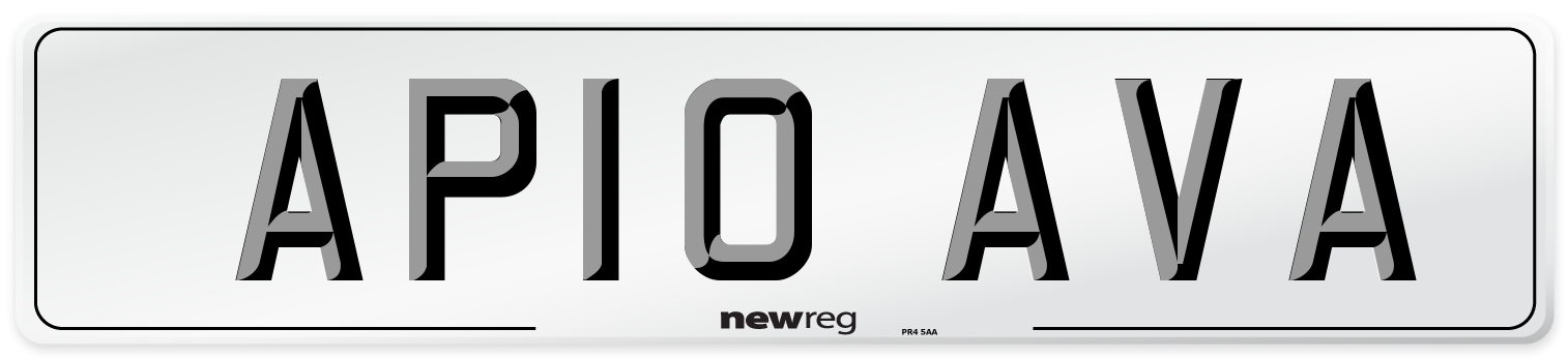 AP10 AVA Front Number Plate